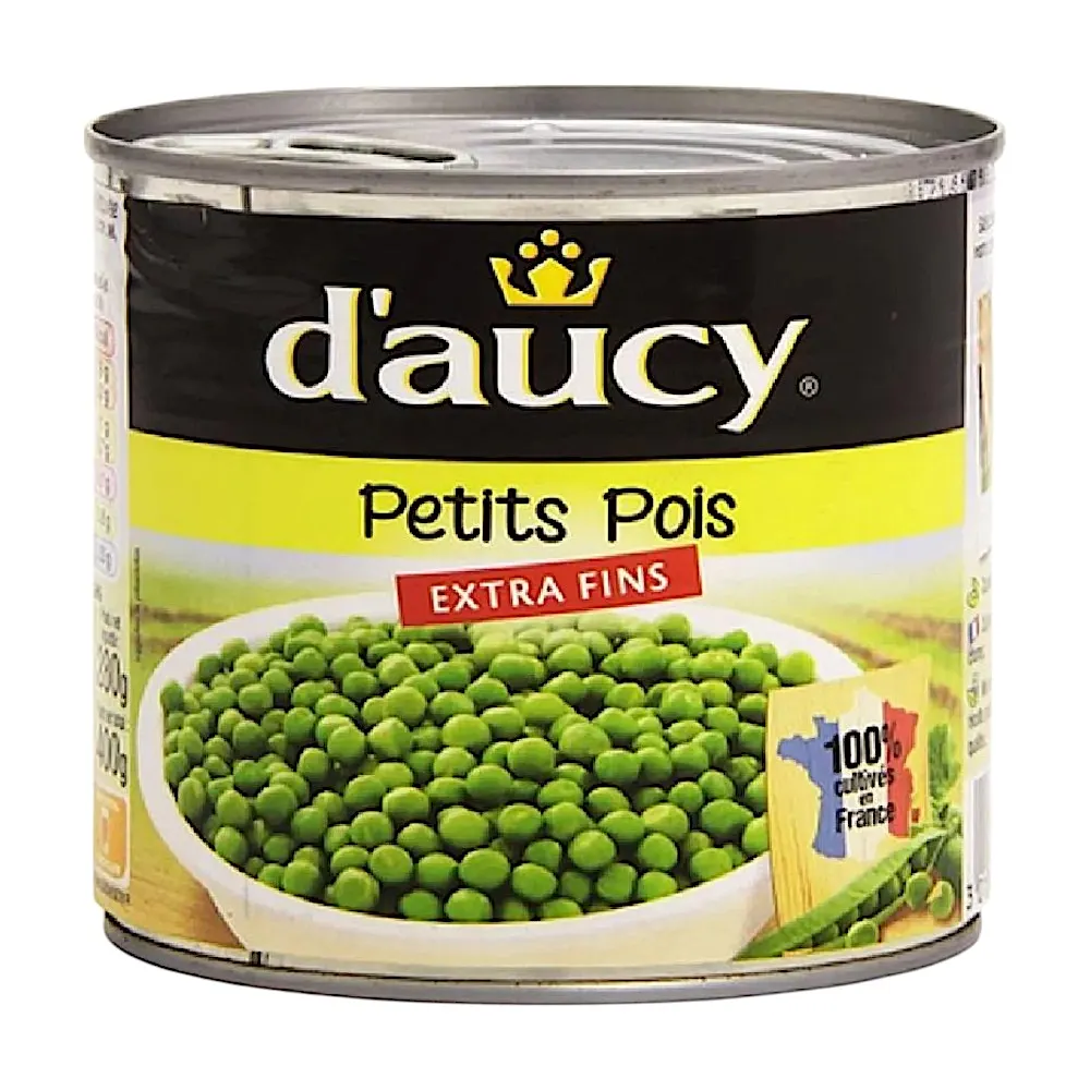 Petits pois extra fins 800g - D'AUCY