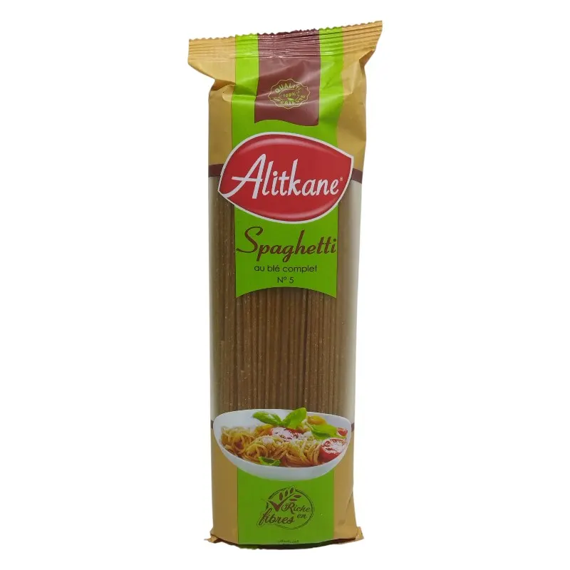 Spaghetti au blé complet n°5 500g - AL ITKANE