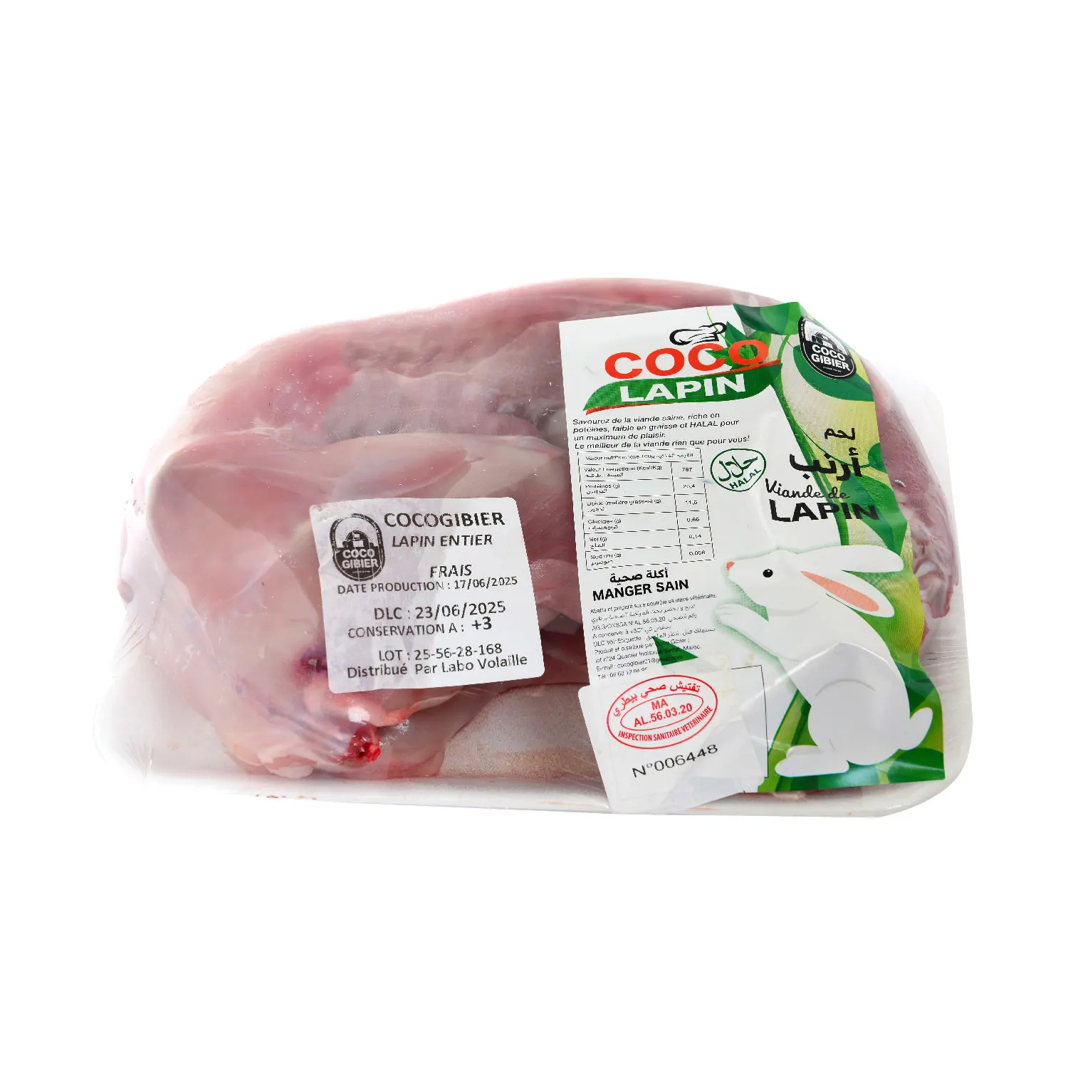 Lapin entier 1,2Kg