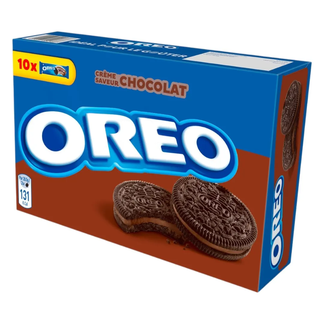 Biscuits fourrés crème chocolat 10 unités x55g - OREO