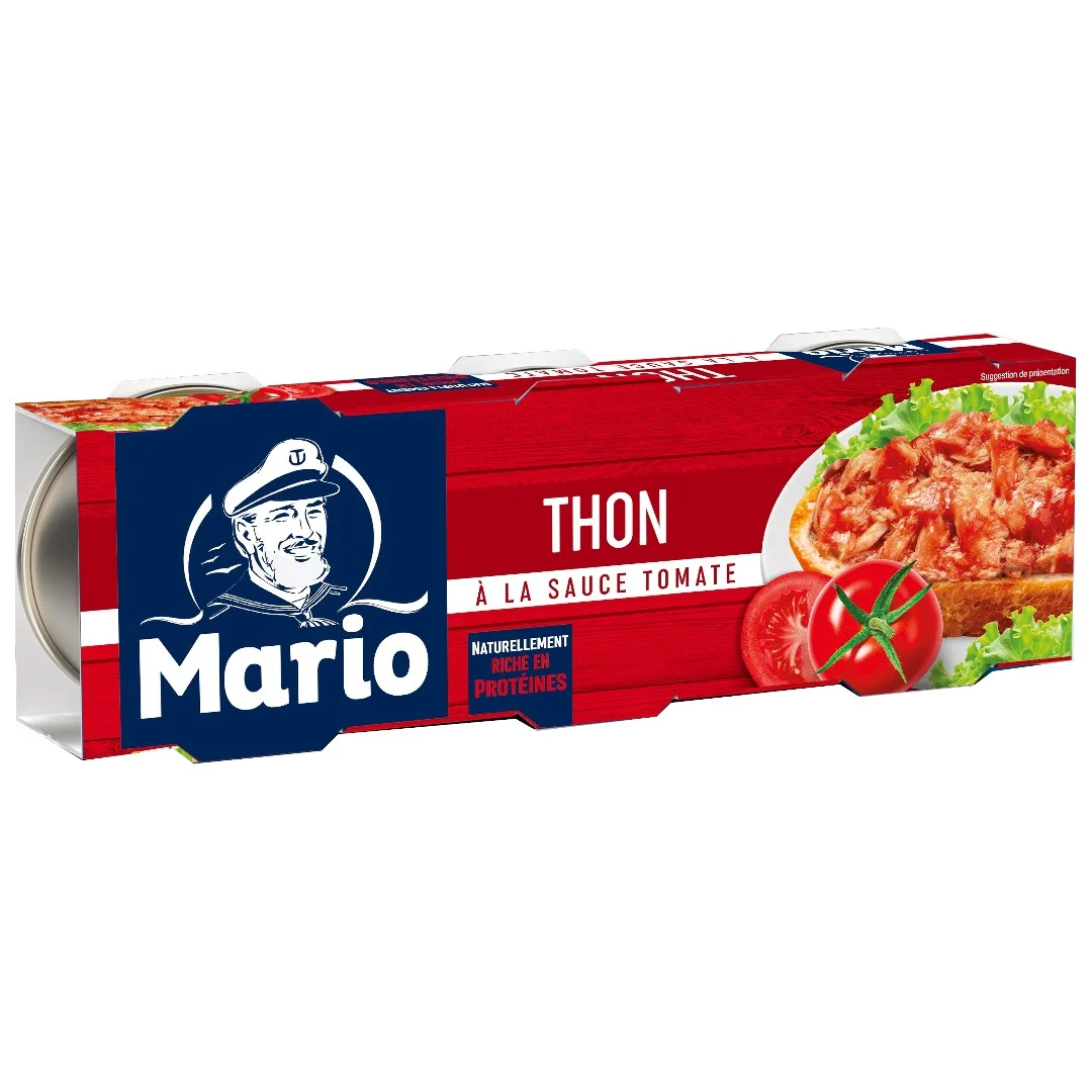 Thon à la sauce tomate 3x 80g - MARIO