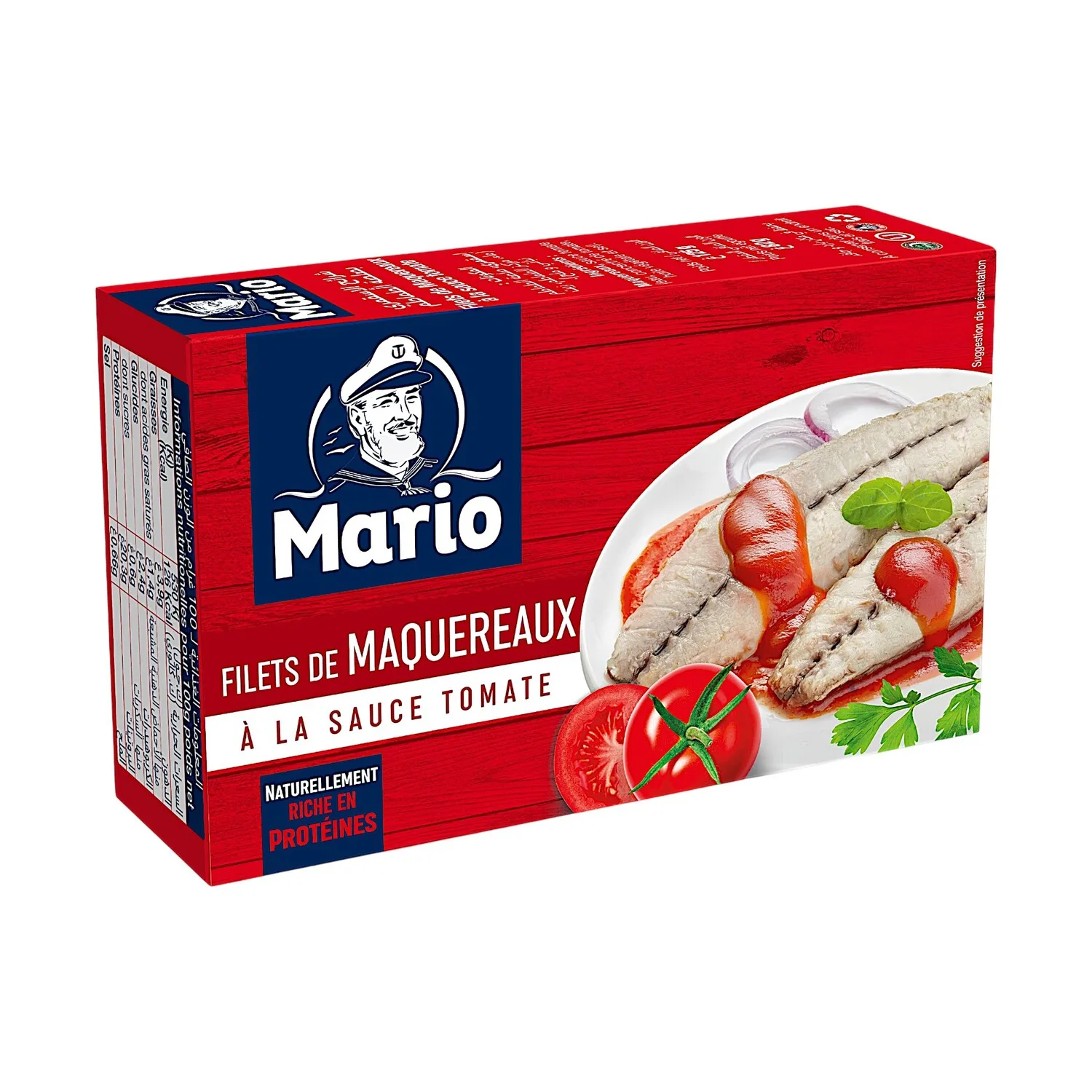Filets de maquereaux à la sauce tomate 125g - MARIO