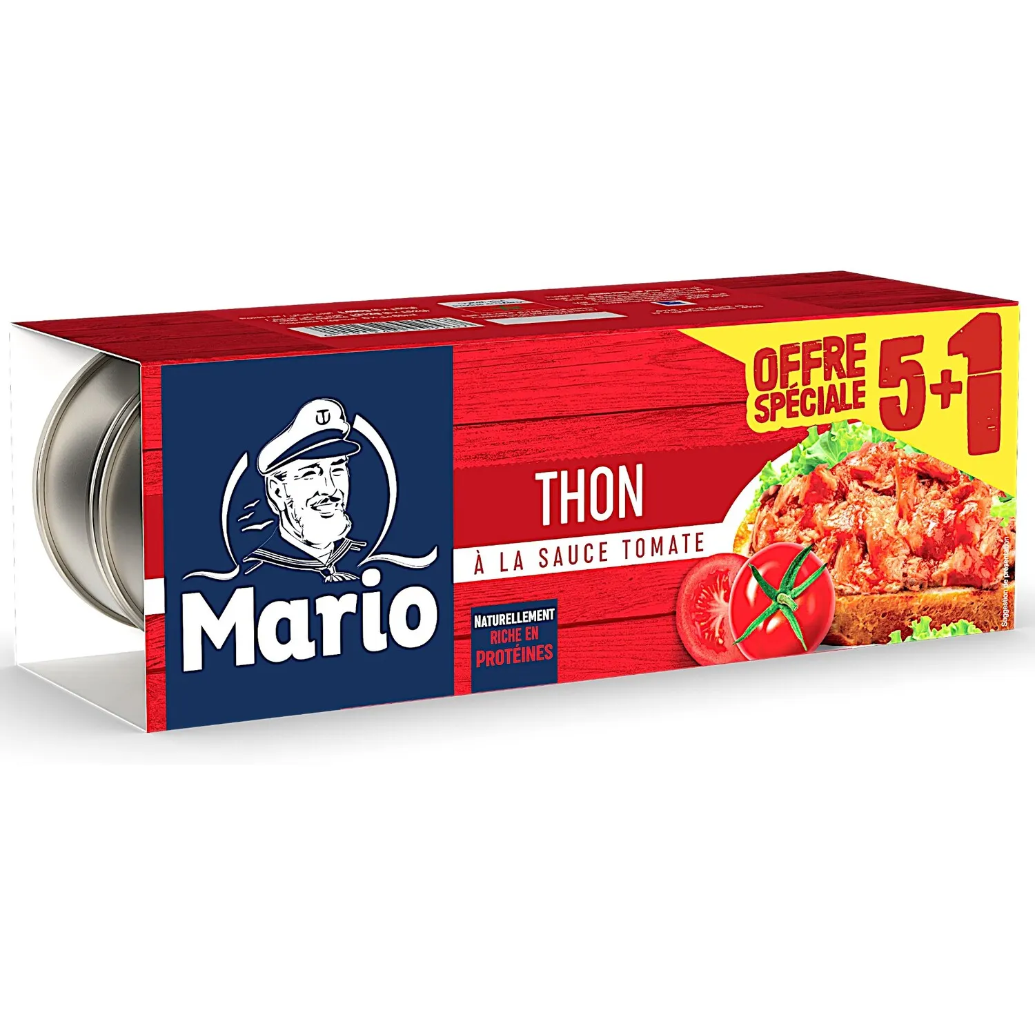 Thon à la sauce tomate 6x80g - MARIO