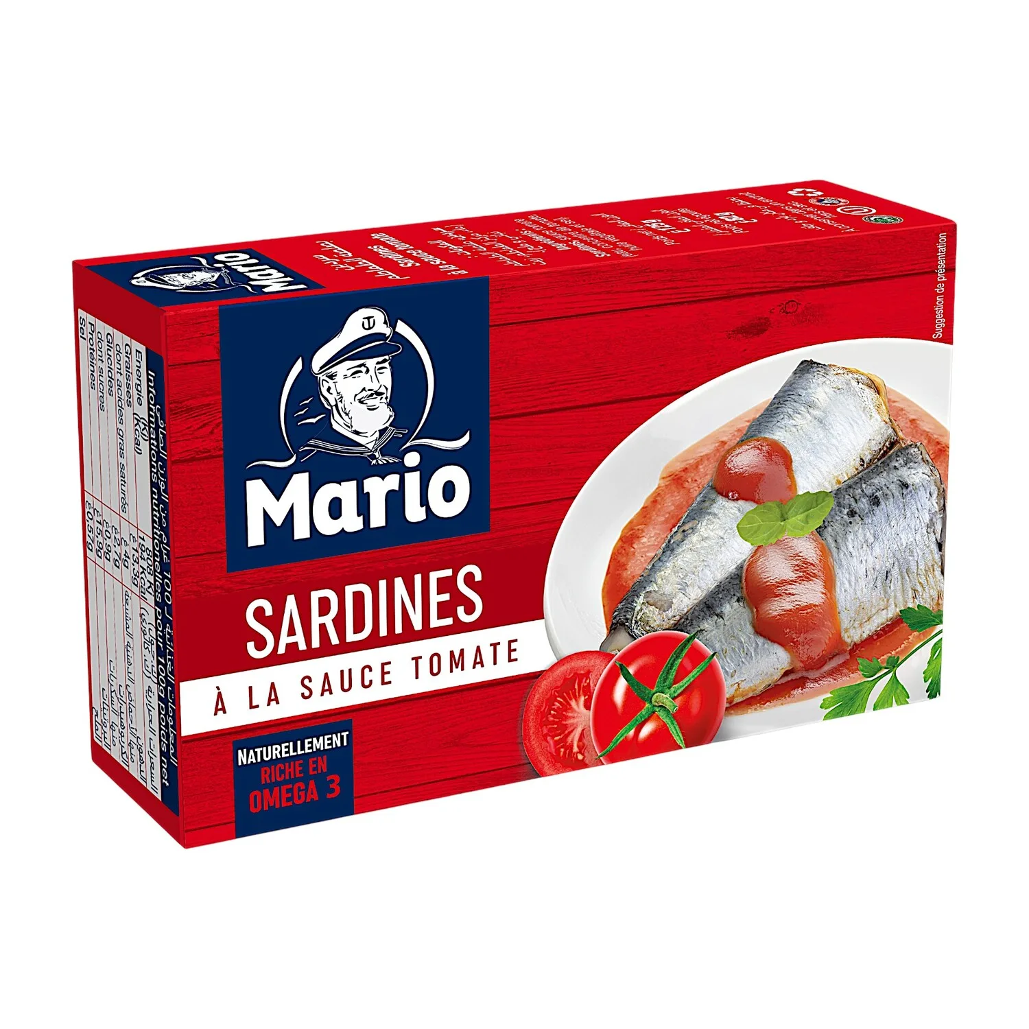 Sardine à la sauce tomate 125g - MARIO