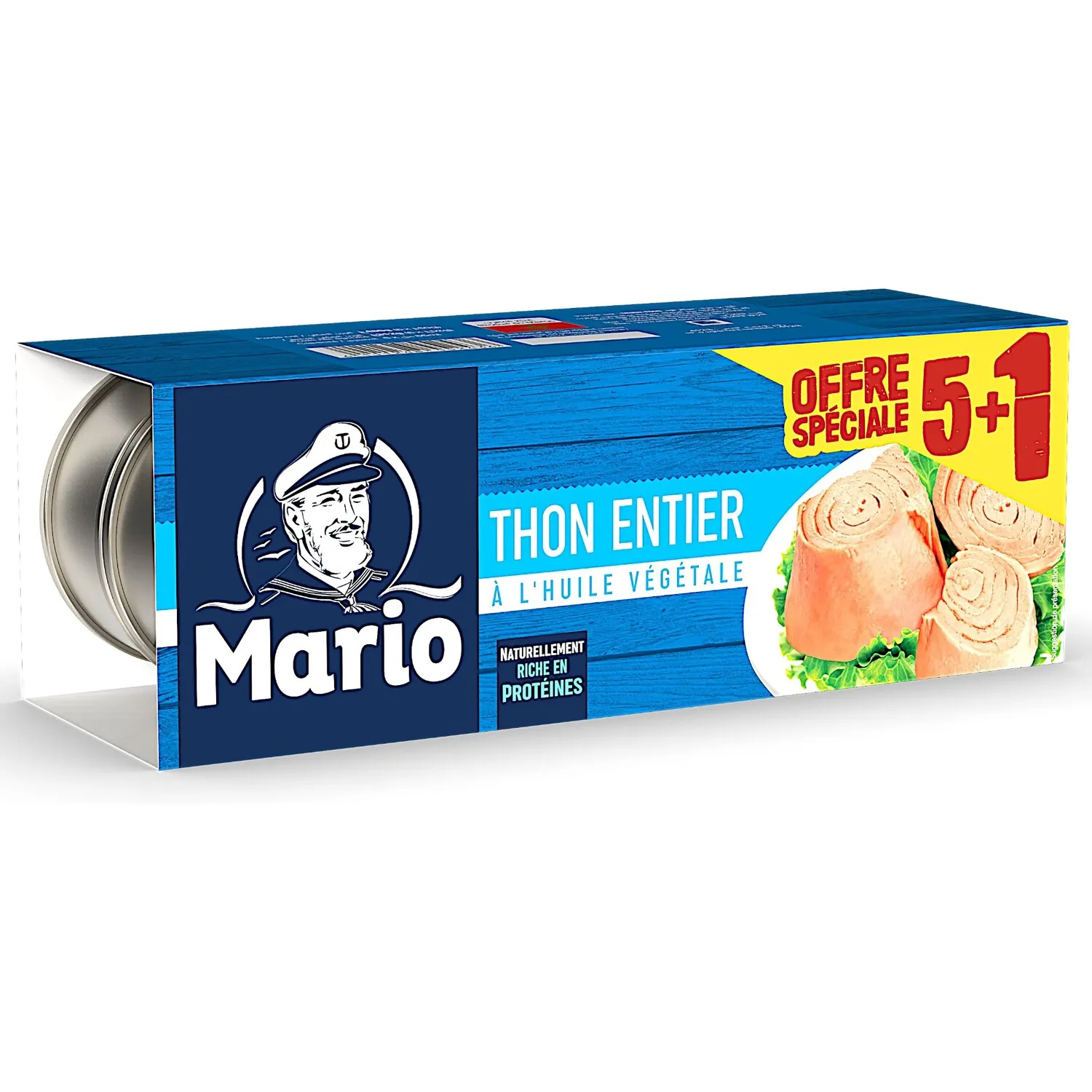 Thon à l'huile végétale 5x80g 5+1 gratuit - MARIO