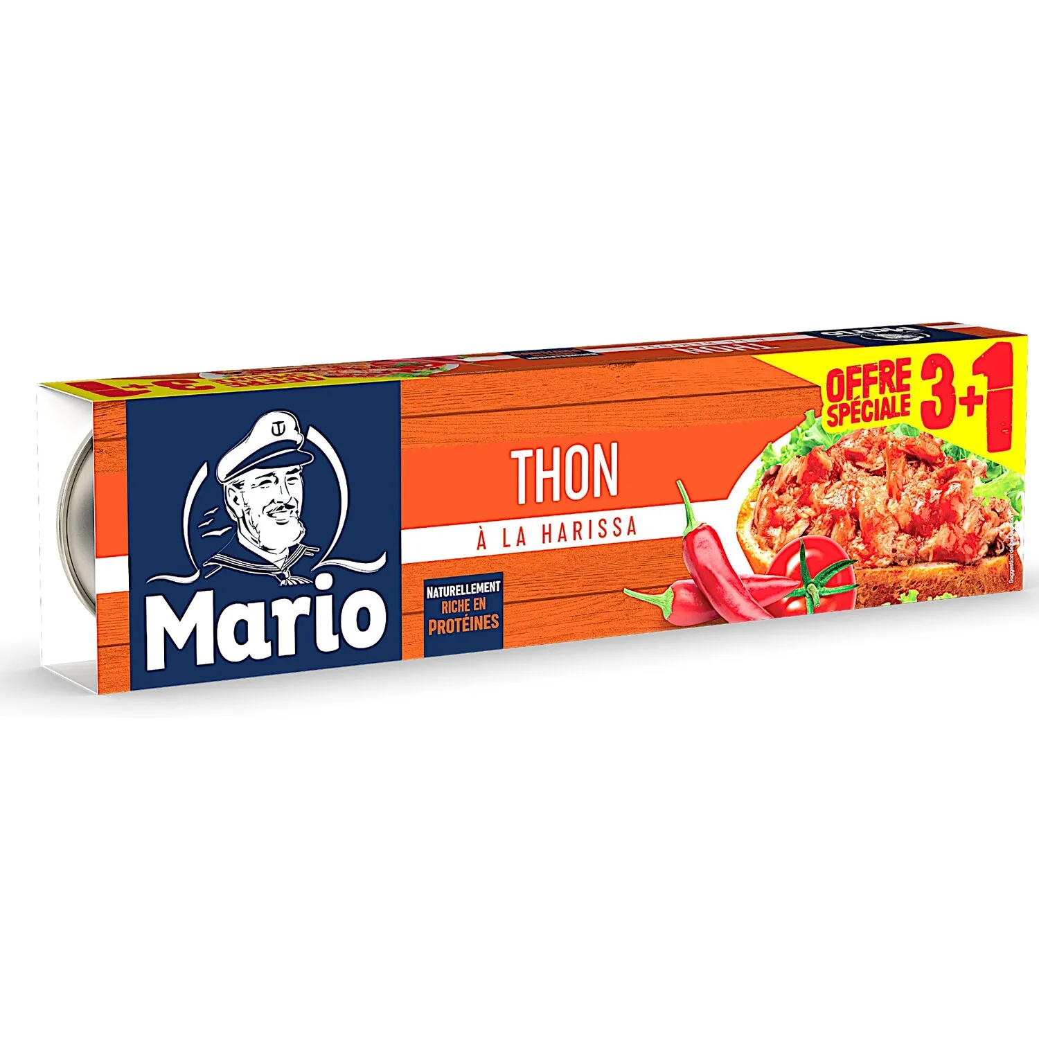 Thon à la harissa Fliflah 4x80g - MARIO