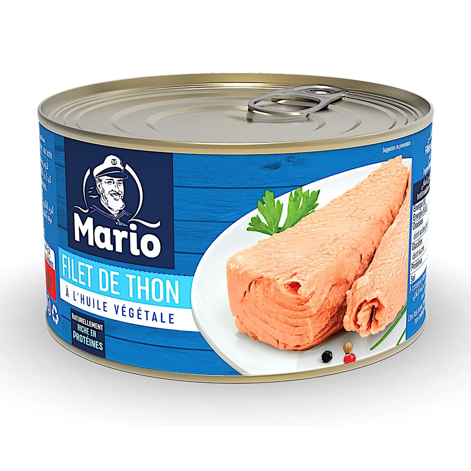 Filets de thon huile végétale 400g - MARIO