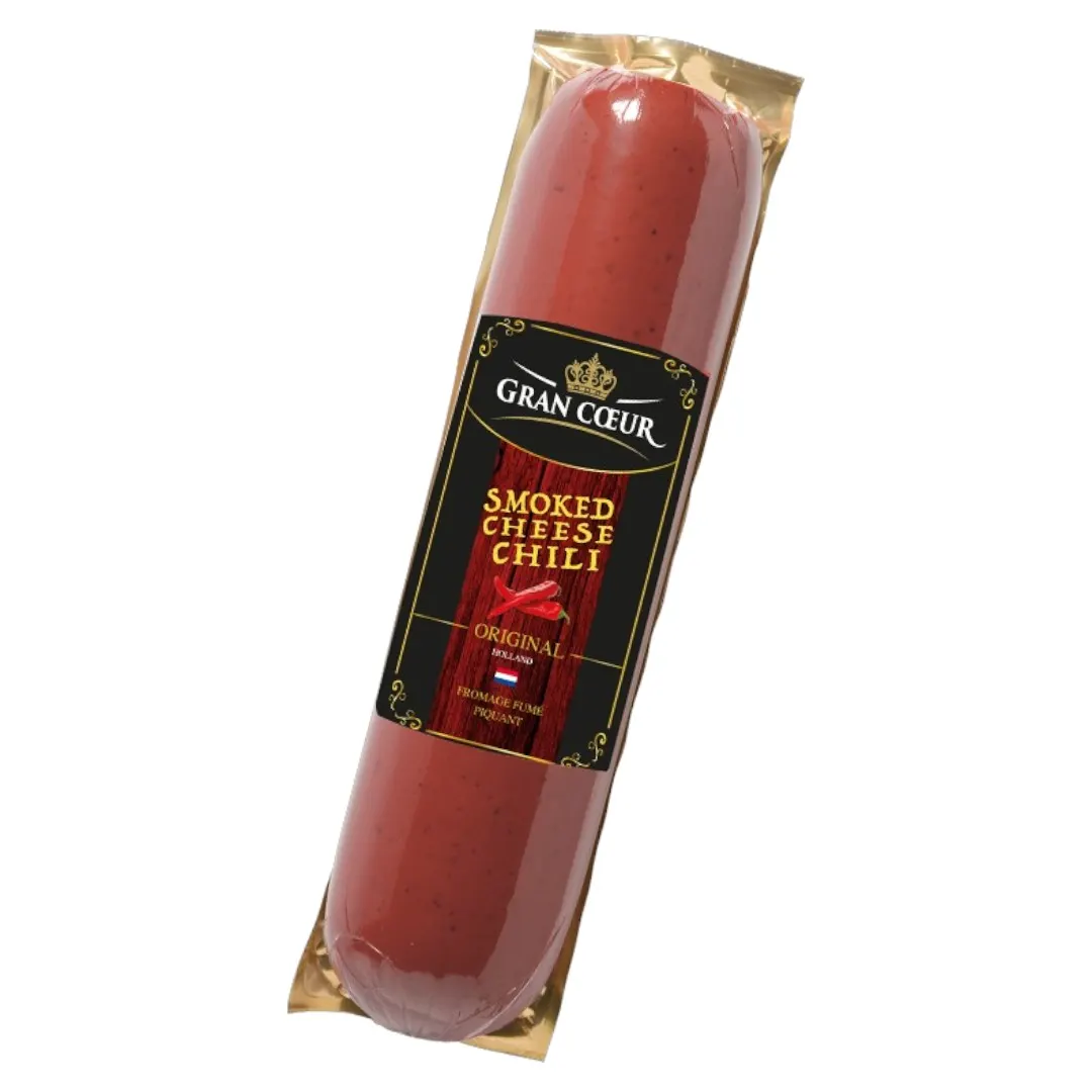 Fromage fumé piquant chili en tranche 100g - GRAN CŒUR