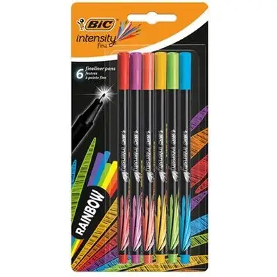 Stylo feutre intensity fine rainbow bl6 eu - BIC