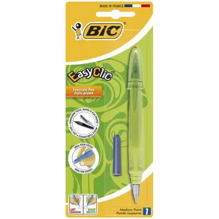 Stylo-plume pointe moyenne avec une cartouche - BIC