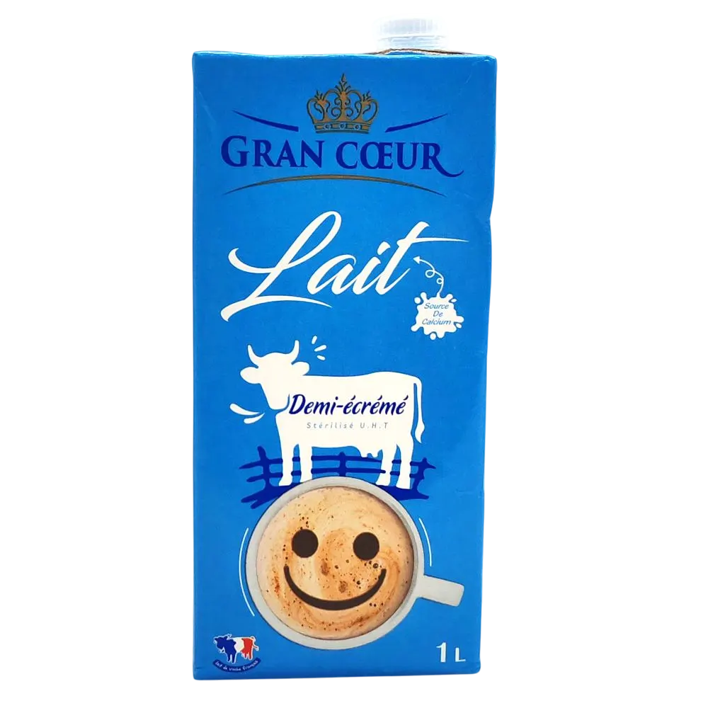 Lait demi-écrémé 1L - GRAN CŒUR