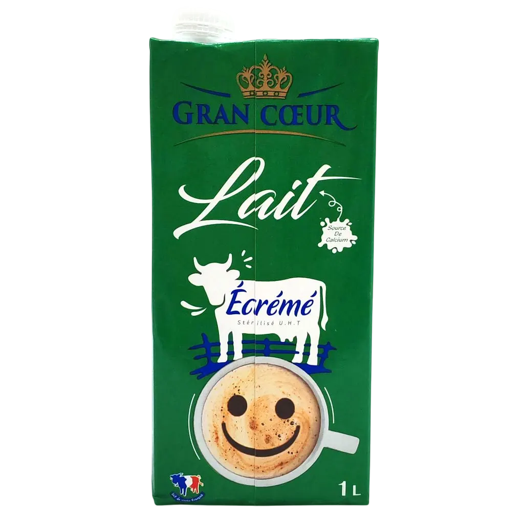 Lait UHT écrème 1L - GRAND CŒUR