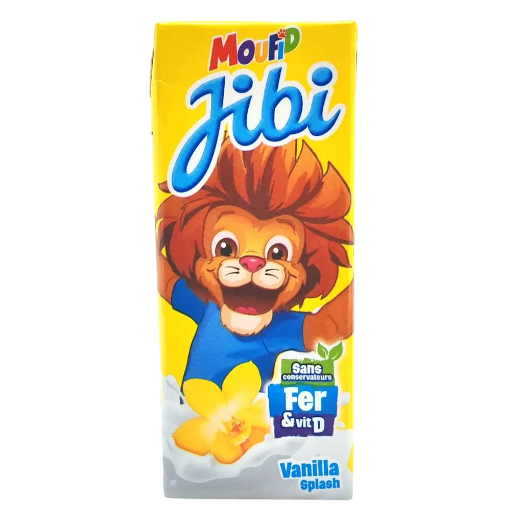 Lait aromatisé UHT à la vanille Jibi 200ml - CENTRALE