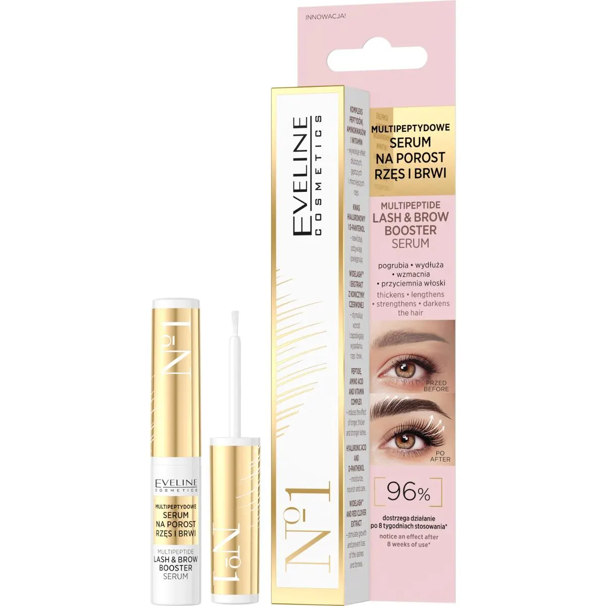 Sérum booster cils et sourcils MultiPeptide 4 ml - EVELINE