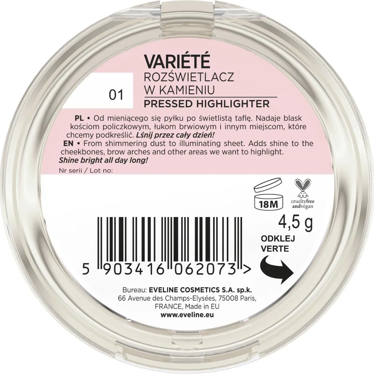  Enlumineur Variété Shine Effect N°01 - EVELINE - vue 2
