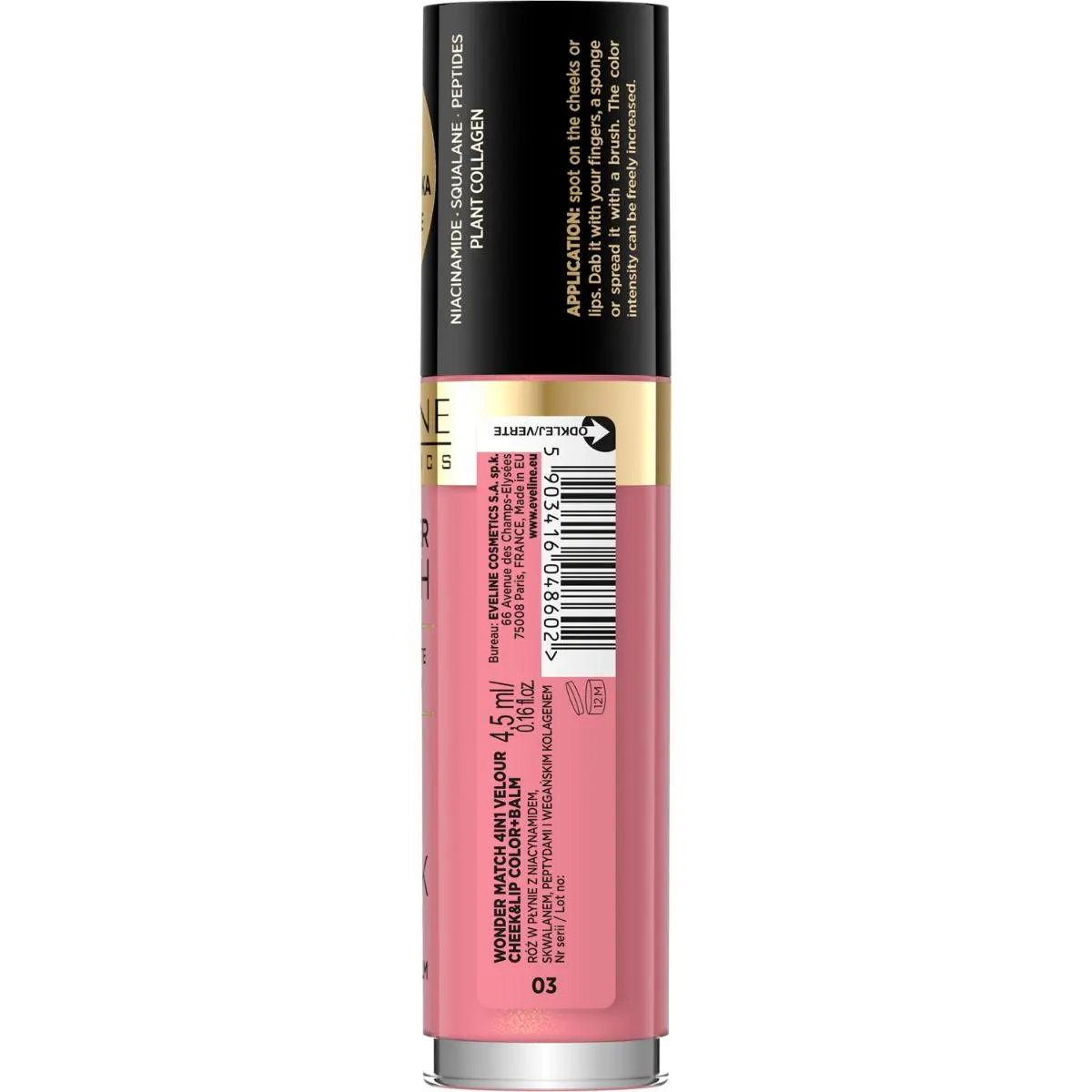 Baume 4-en-1 joues & lèvres Wonder Match N°03 4,5 ml - EVELINE - vue 3