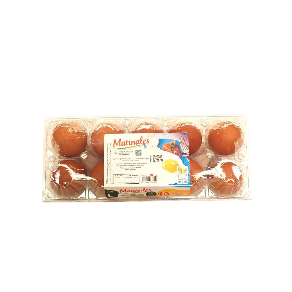 Œufs gros calibre x10 unités - MATINALES