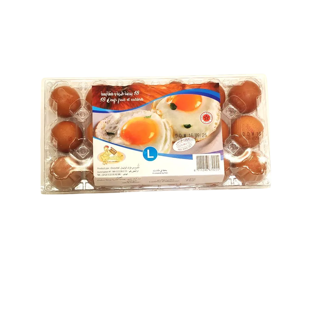 Œufs x18 pièces - BAÏDY