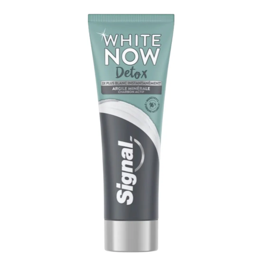 Dentifrice  White Now charbon détox argile 75ml - SIGNAL