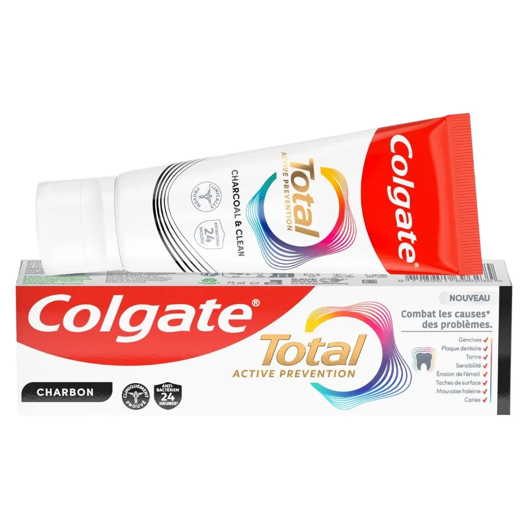 Dentifrice total charbon 75ml - COLGATE