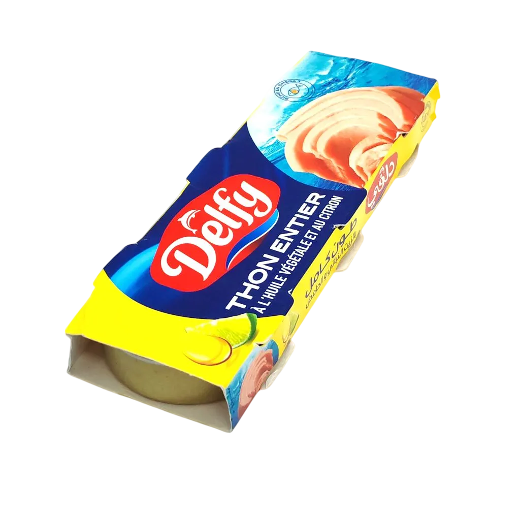 Thon entier à l'huile végétale citron 3x85g - DELFY - vue 2