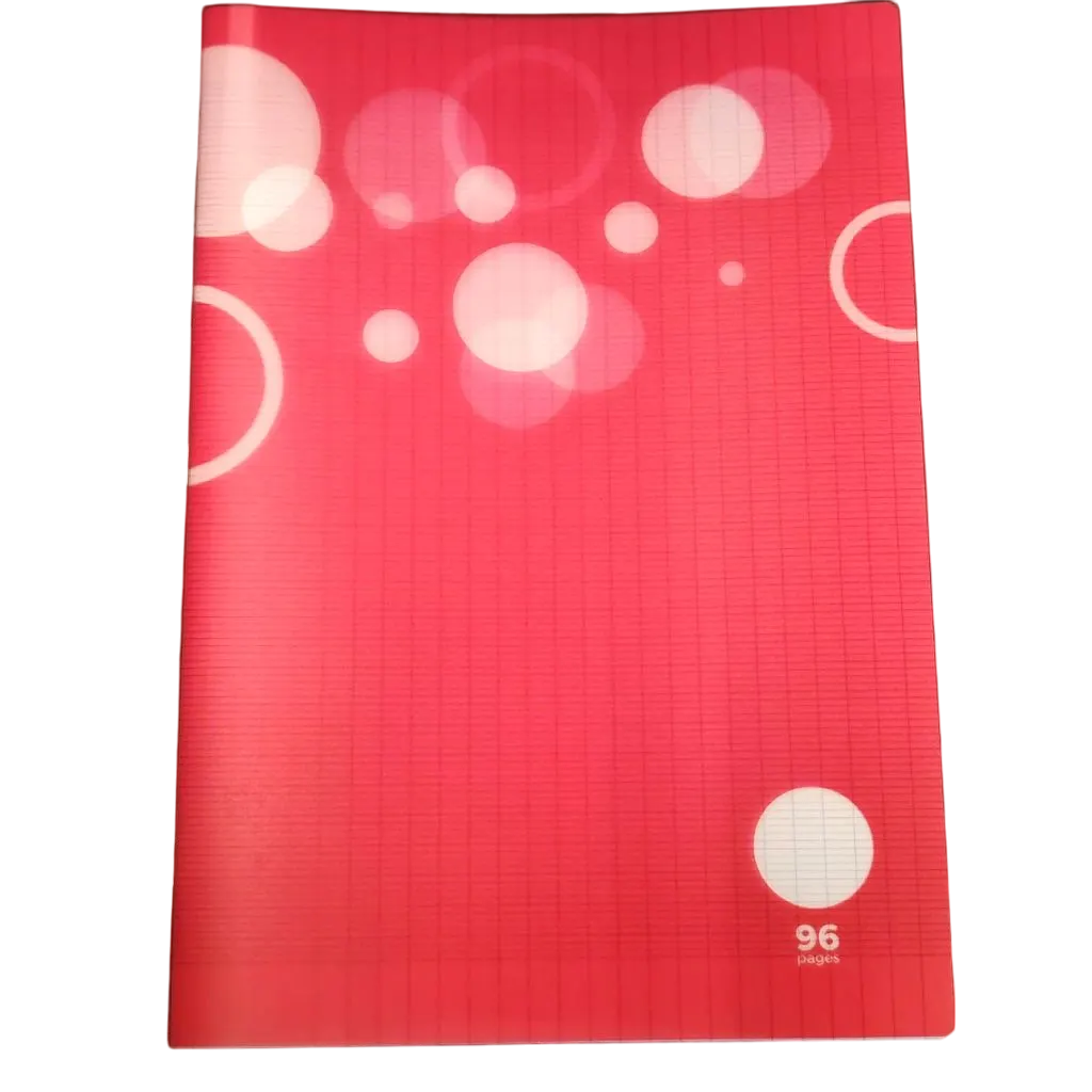 Cahier piqûre polypro A4 90g Seyès couverture polypropylène