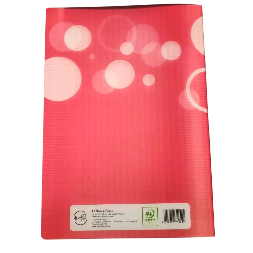 Cahier piqûre polypro A4 90g Seyès couverture polypropylène - vue 2