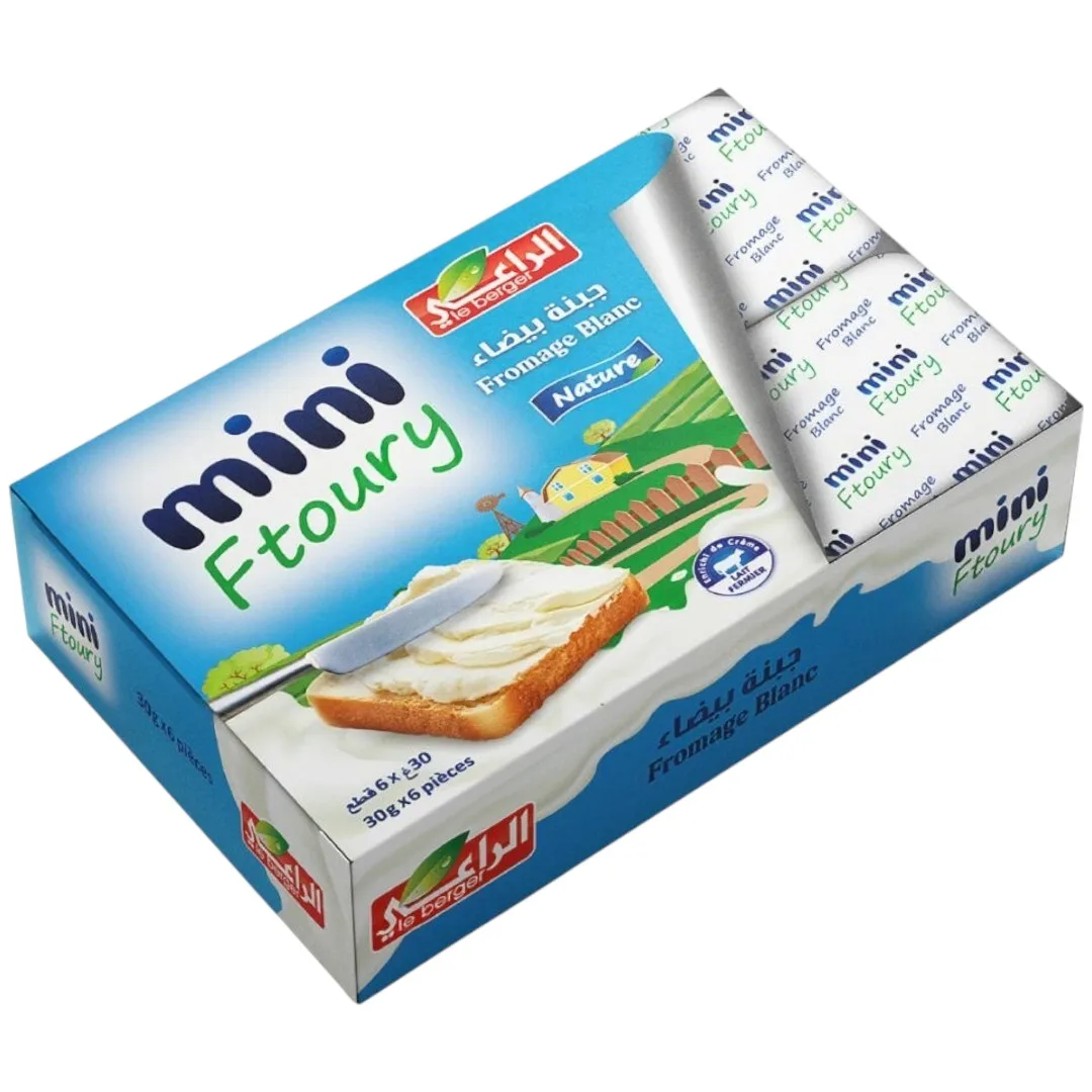 Fromage blanc Mini Ftoury x6 portions 30g - LE BERGER 