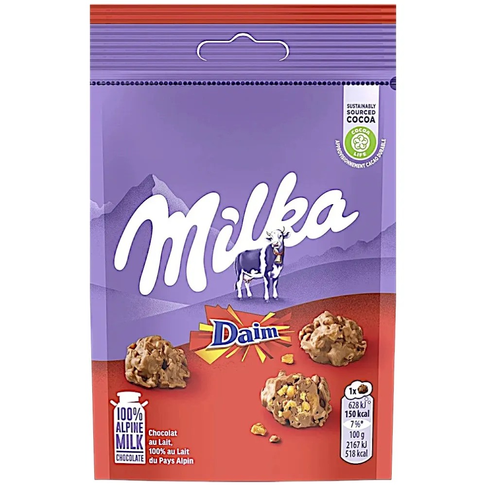 Billes chocolats lait Daim 145g - MILKA