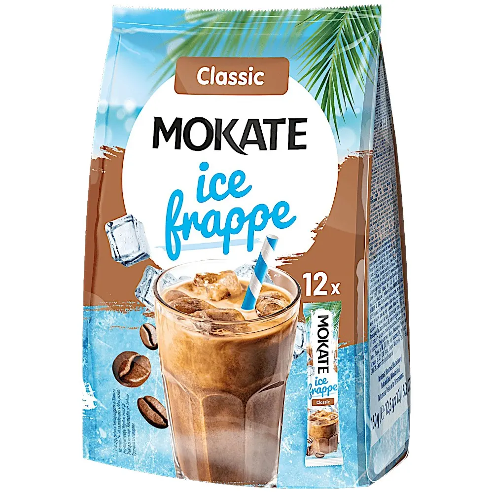 Café glacé instantané Frappe Classique 12 sachets - MOKATE