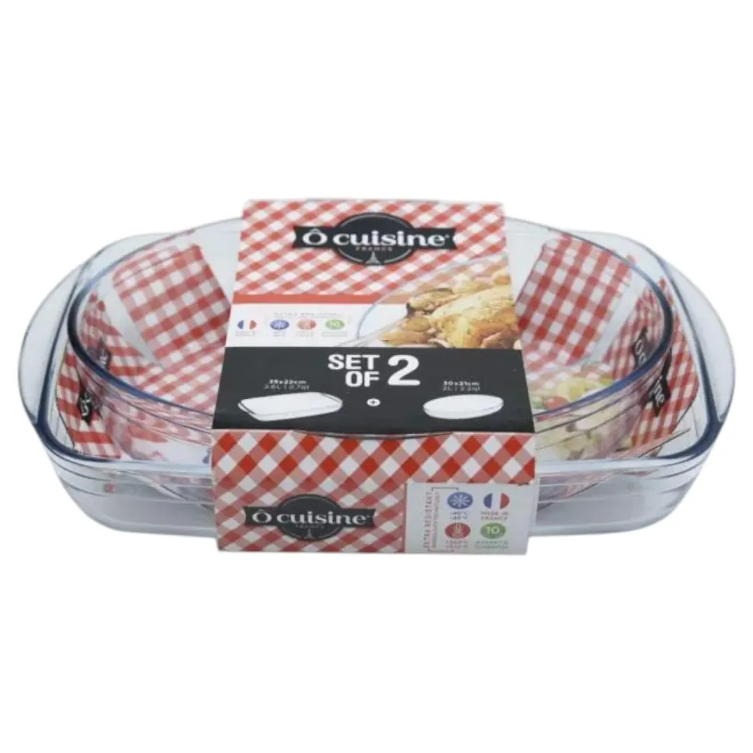 Plat rectangulaire 35cm + plat oval 30cm - ÔCUISINE