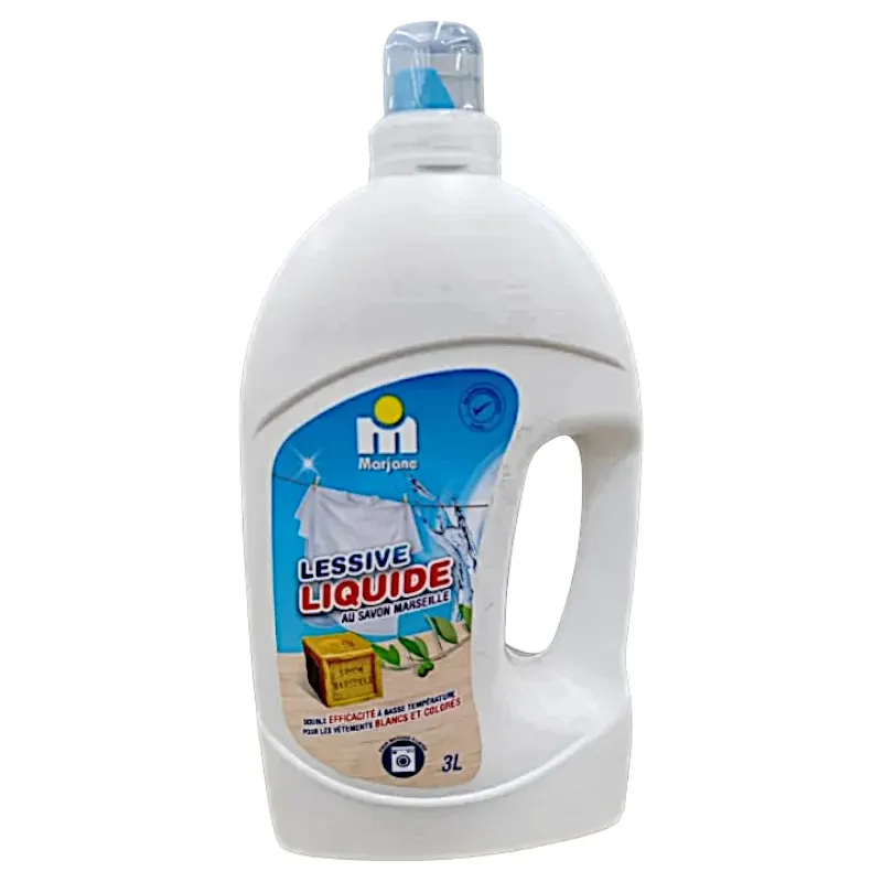 Lessive liquide machine au savon de Marseille 3L - MARJANE