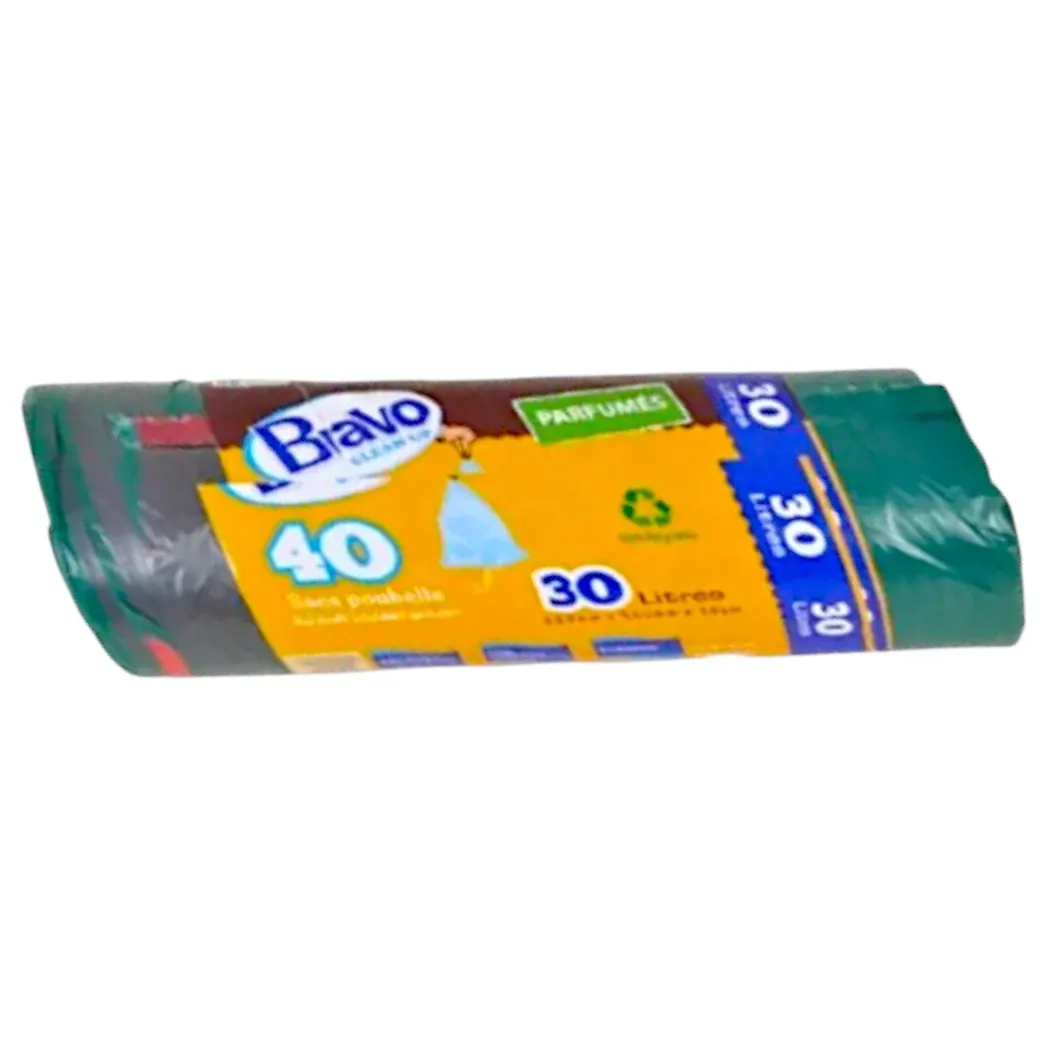 40 sacs poubelle parfumés x30L - BRAVO