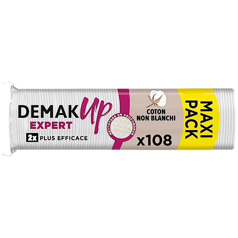 Disques à démaquiller expert ultra-efficacité Maxi Pack 108 unités - DEMAK UP