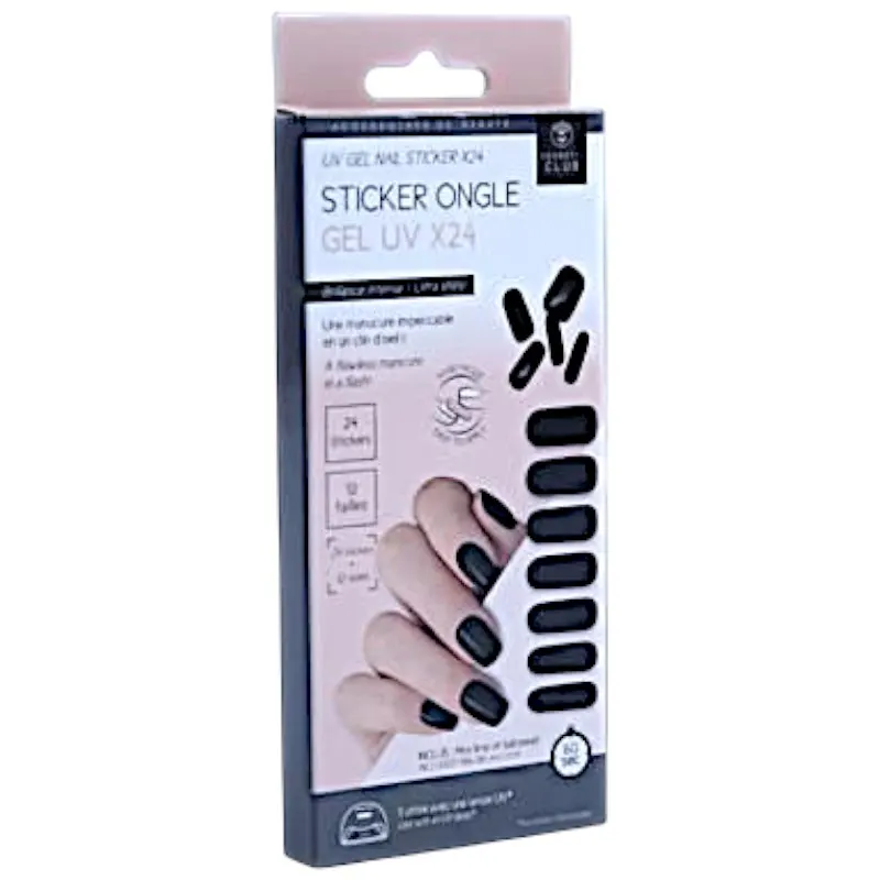 Stickers pour ongles gel UV x24 réf M24 SC0663 - COSMETIC CLUB