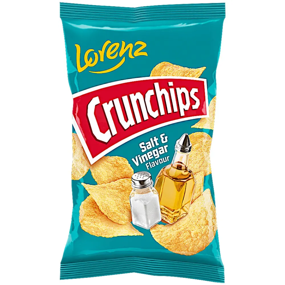 Crunchips saveur sel et vinaigre 100g - LORENZ