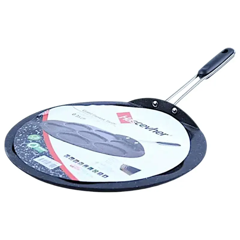 Poêle à pancakes en granite noire 35cm - HASCEVHER