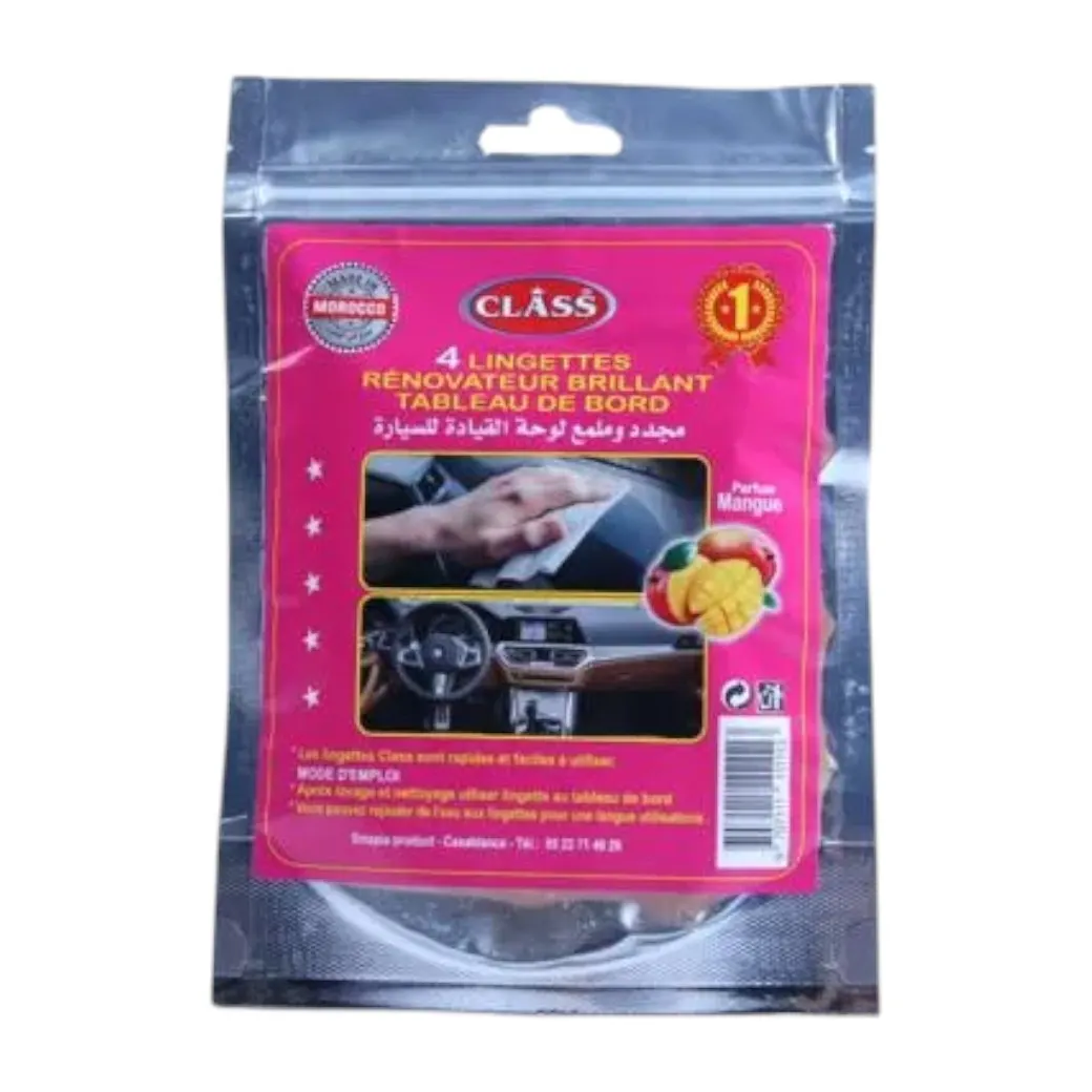 Lingettes Brillant Tableau De Bord Parfumee X4