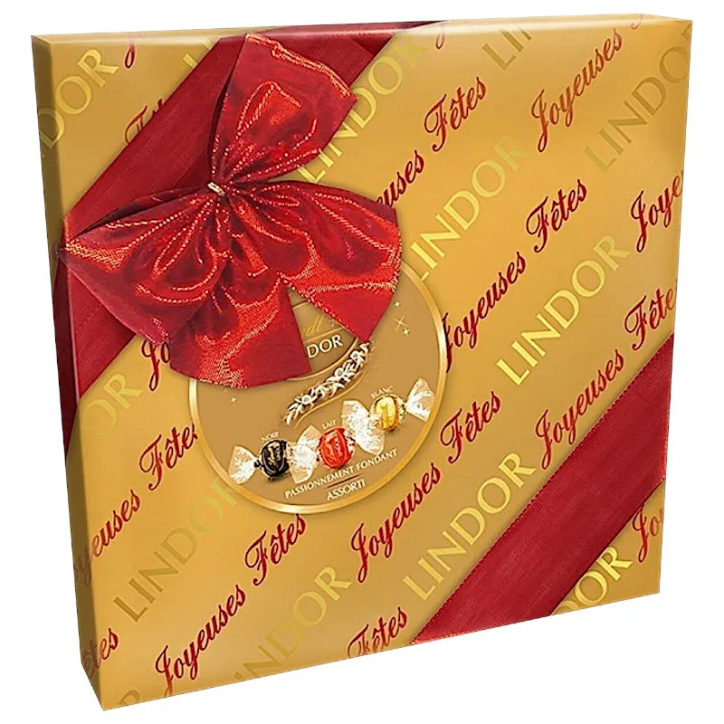 Chocolats assortis lait noirs et blancs Lindor 287g - LINDT