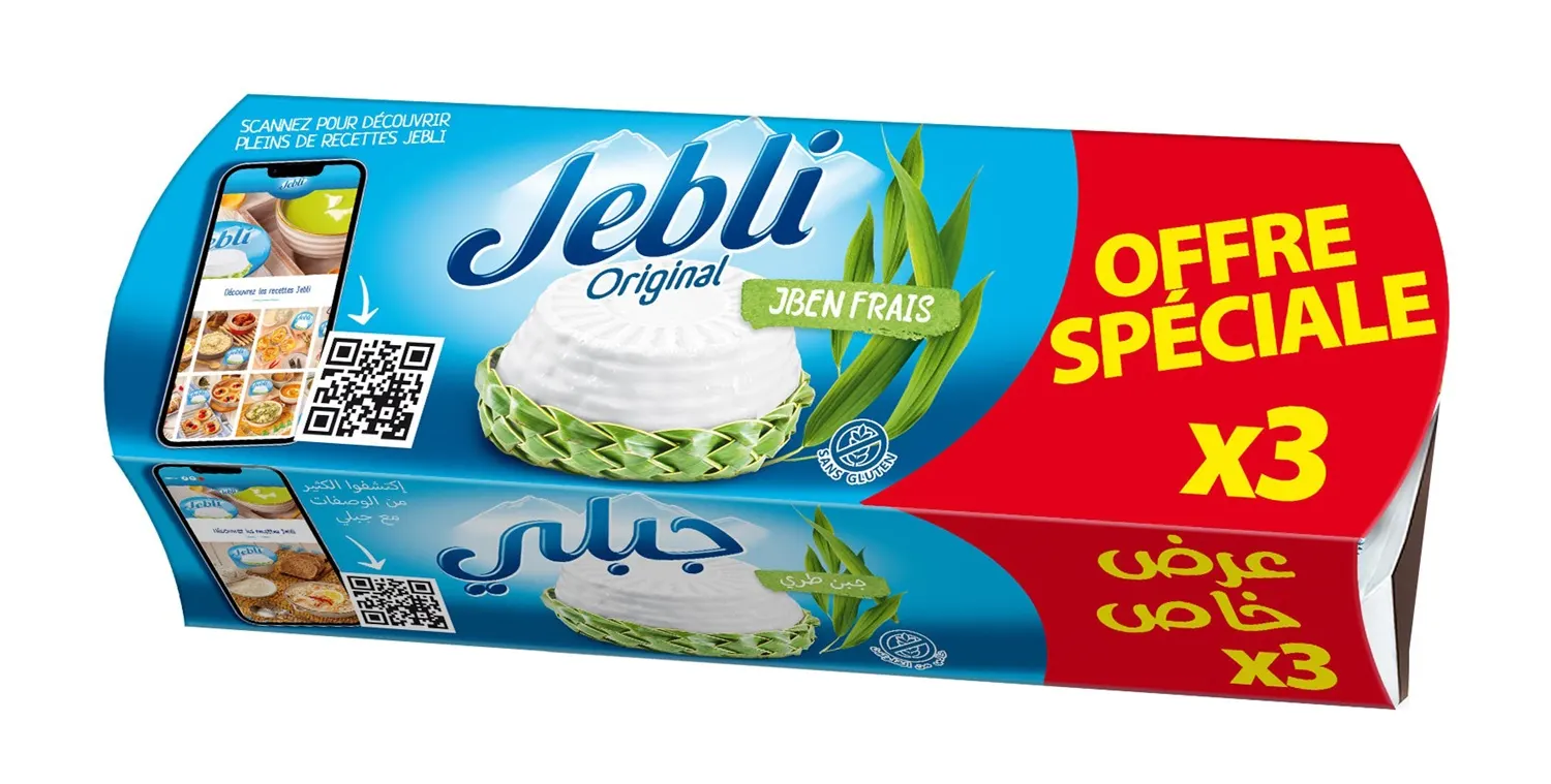 Fromage frais à tartiner 2+1 gratuit x150g - JEBLI