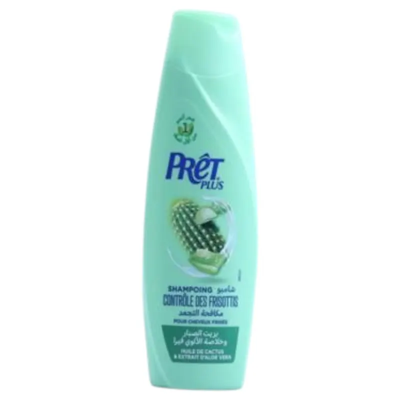 Shampoing contrôle des frisottis au cactus et à l'aloe vera 360ml - PRÊT PLUS