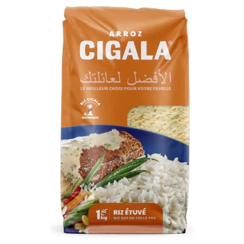 Riz long jaune étuvé 1kg - ARROZ CIGALA