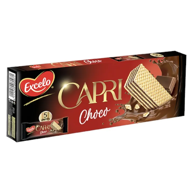 Gaufrettes chocolat Capri 5x45g - EXCELO