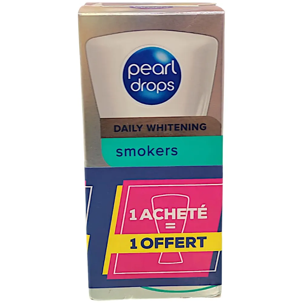 Dentifrices fumeur 2x50ml - PEARL DROPS