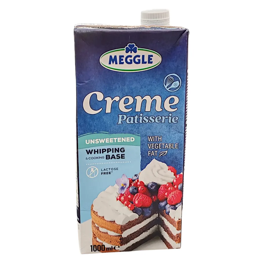 Crème pâtisserie non sucrée 1L - MEGGLE