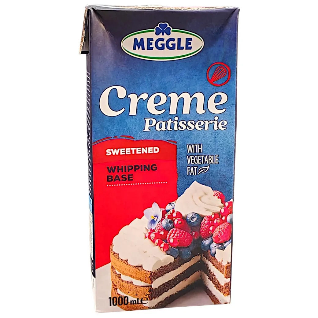 Crème pâtisserie sucrée 1L - MEGGLE