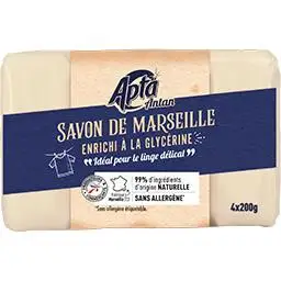Intermarché - Savons de Marseille à la glycérine 4x200g - APTA