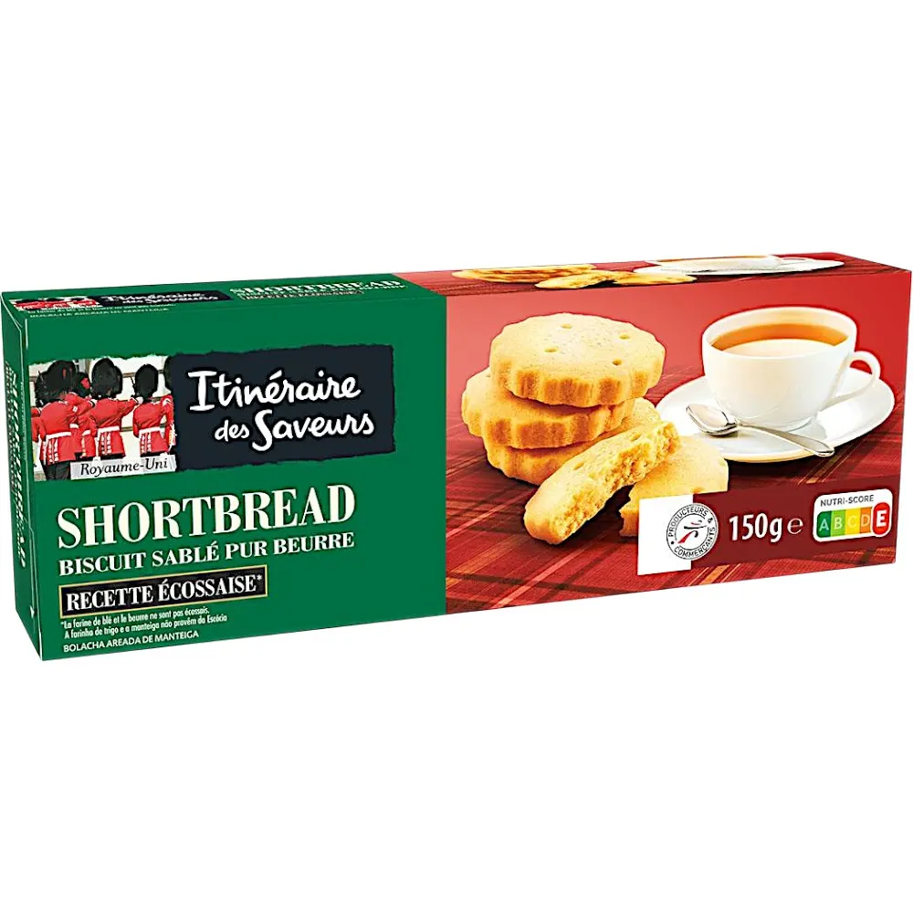 Intermarché - Gâteaux Shortbread pur beurre 150g - IDS