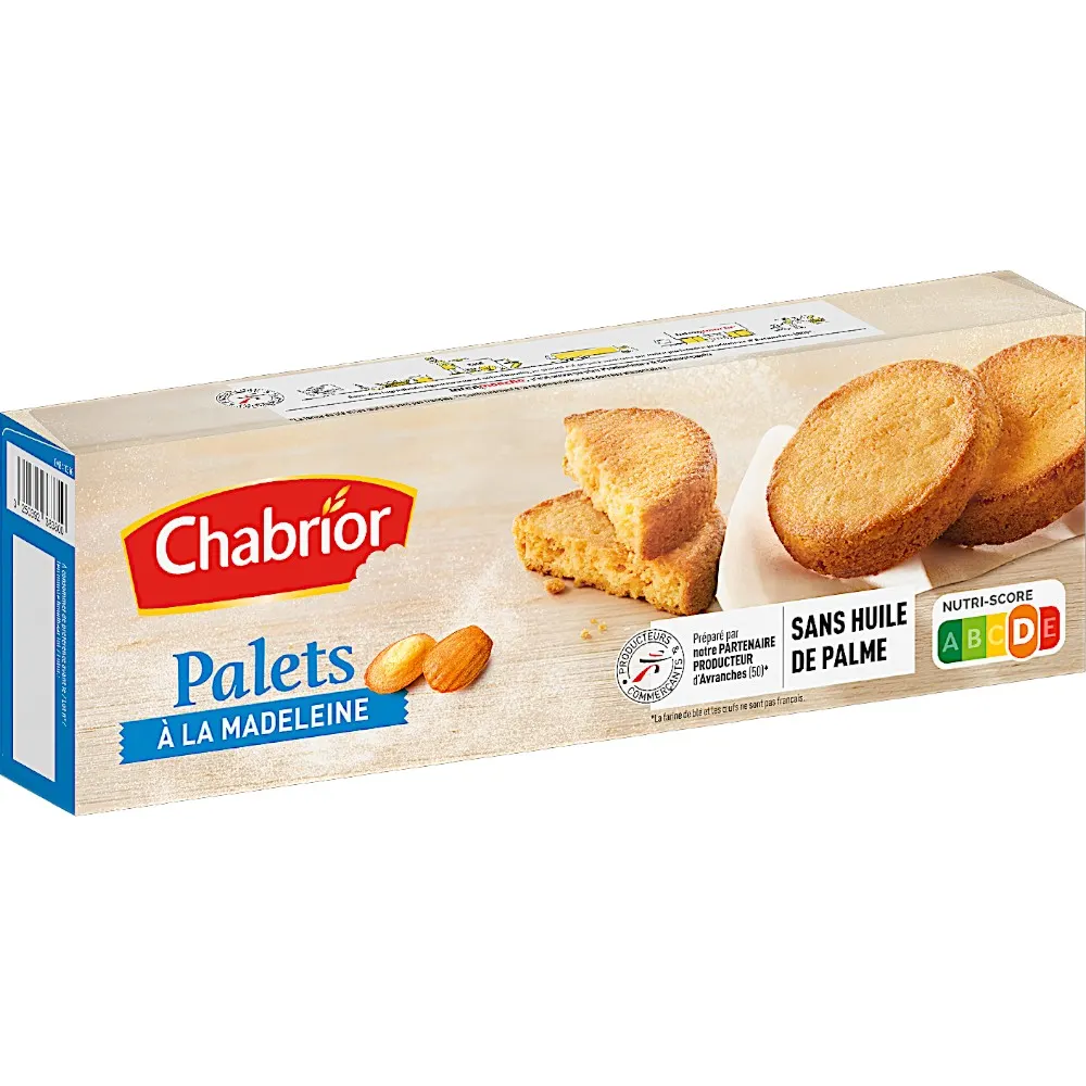 Intermarché - Palets à la madeleine 125g - CHABRIOR