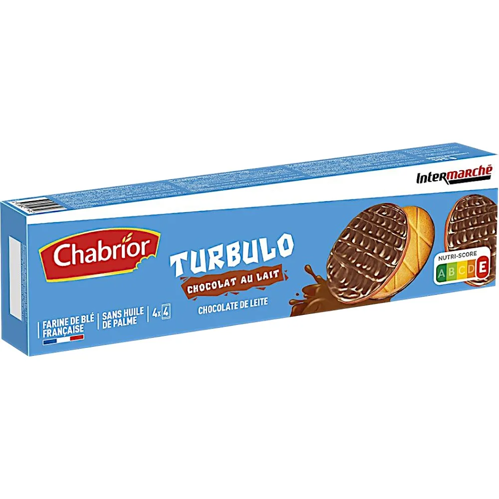 Intermarché - Biscuits turbulo au chocolat au lait 195g - CHABRIOR